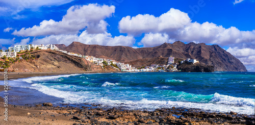 Fuerteventura holidays - scenic coastal village and resort Las Playitas. Canary islands