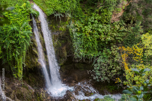 Fototapeta Naklejka Na Ścianę i Meble -  Waterfall in Gregorain villa in Tivolyg