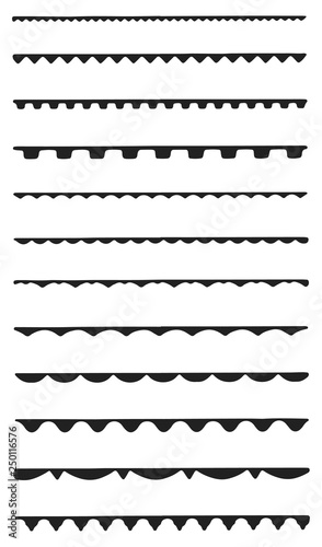 borders and divider set #vector design decoration elements