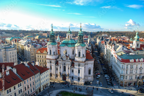 Entrance to the Jewish quarter in Prague Czech Republic photo