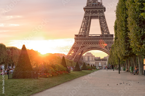 Eiffel Tower at Sunset photo