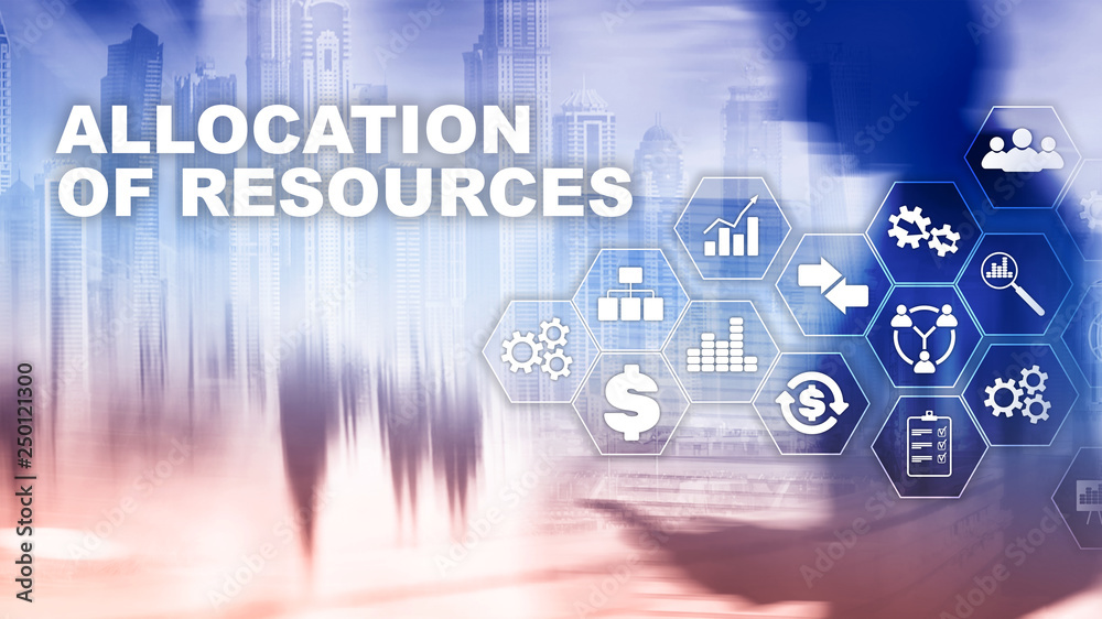 Allocation of resources concept. Strategic planning. Mixed media. Abstract business background. Financial technology and communication concept Allocation of resources concept. Strategic planning. Mixed media. Abstract business background. Financial technology and communication concept