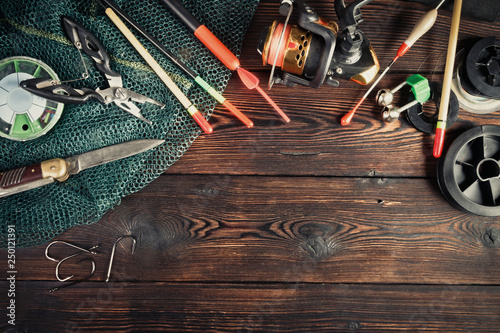 Fishing gear still life