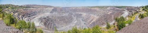 Panoramic view of the big quarry photo