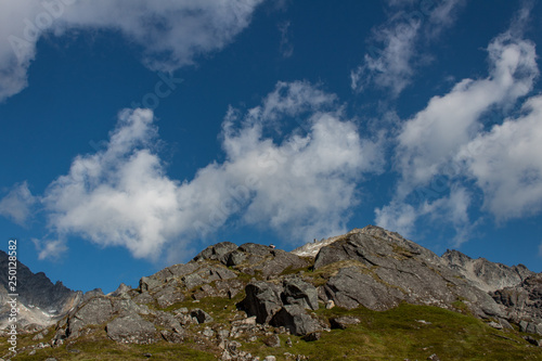 mountains and sky