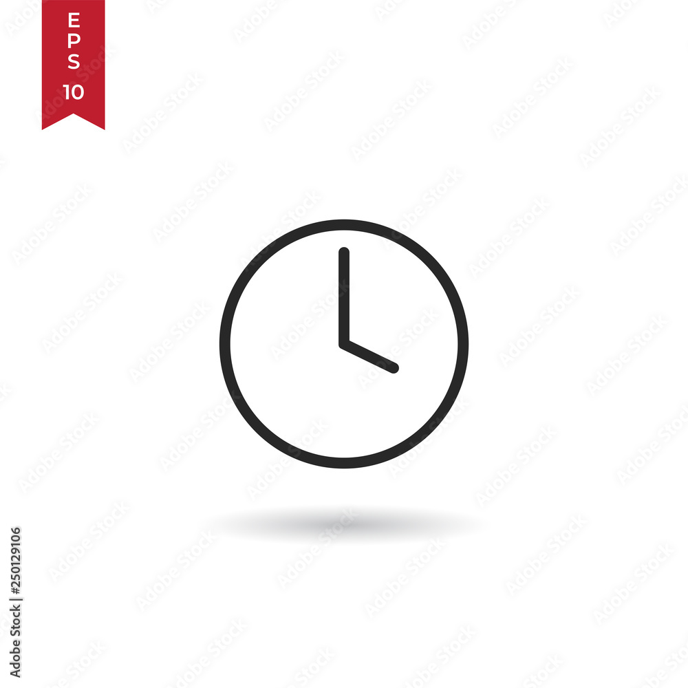 Time icon vector. Clock sign Time icon vector. Clock sign