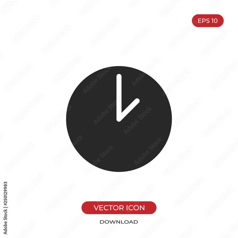 Time icon vector. Clock sign Time icon vector. Clock sign