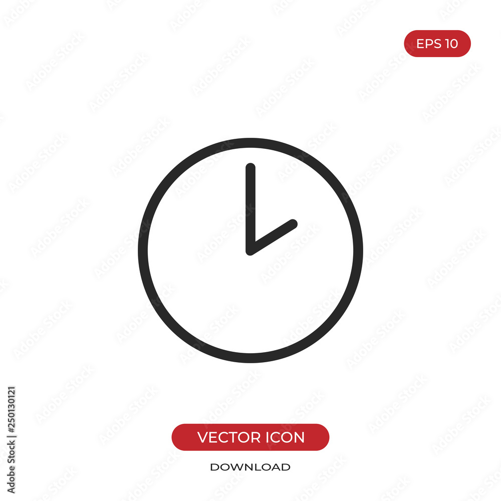 Time icon vector. Clock sign Time icon vector. Clock sign