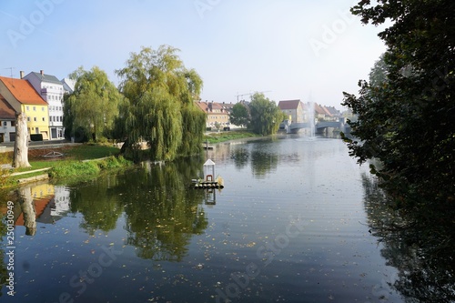 Donau Fluss in tuttlingen im sommer 
