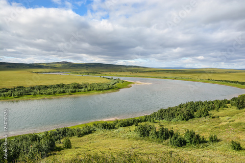 PIKE river in the natural Park of Polar Urals.