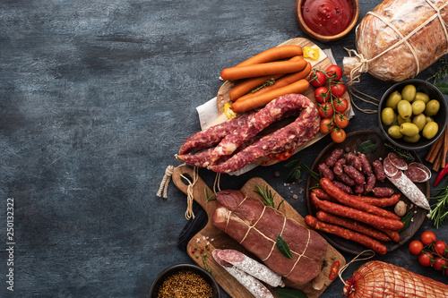 Φωτογραφία Assortment of Sausage and ham