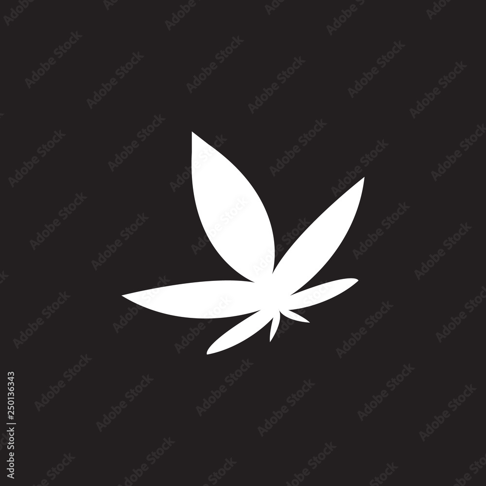 cannabis icon. Simple element illustration. cannabis symbol design template. Can be used for web and mobile