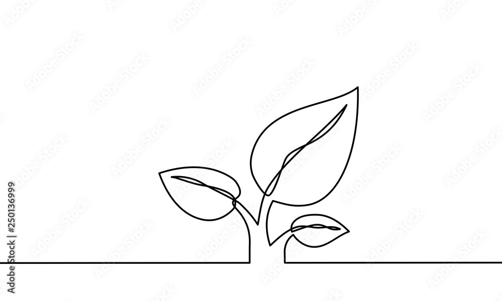 continuous one line art. can be for plants, agriculture, seeds. Black and white vector illustration. Vector continuous one line art. can be for plants, agriculture, seeds. Black and white vector illustration. Vector