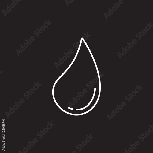 Water drop icon. Simple element illustration. Water drop symbol design from Ecology collection set. Can be used in web and mobile