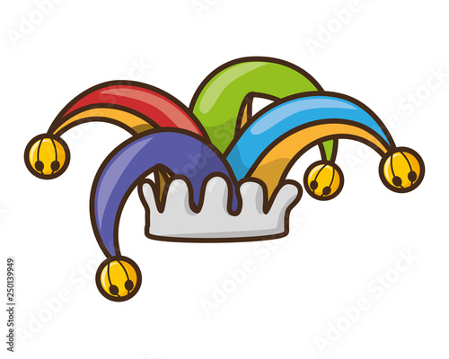 colored jester hat