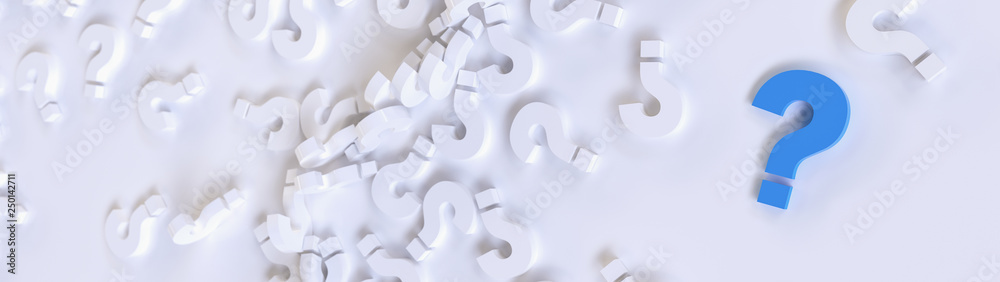 colored question marks background concept. 3D Rendering. colored question marks background concept. 3D Rendering.