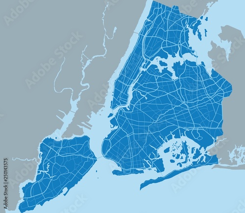 Photo Map of Ny-York city