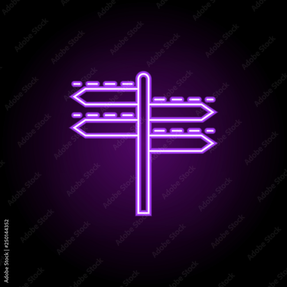 road sign dusk style icon. Elements of Summer holiday & Travel in neon style icons. Simple icon for websites, web design, mobile app, info graphics road sign dusk style icon. Elements of Summer holiday & Travel in neon style icons. Simple icon for websites, web design, mobile app, info graphics