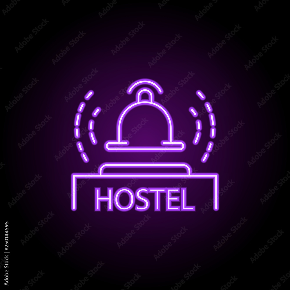 bell dusk style icon. Elements of Summer holiday & Travel in neon style icons. Simple icon for websites, web design, mobile app, info graphics bell dusk style icon. Elements of Summer holiday & Travel in neon style icons. Simple icon for websites, web design, mobile app, info graphics