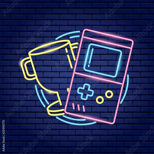 video game neon