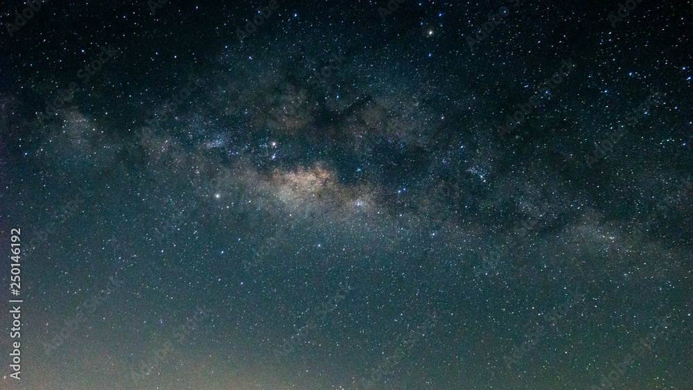 Obraz premium The Milky way and stars in the night sky