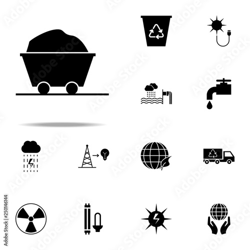 Cart Carticon. Energy icons universal set for web and mobile photo