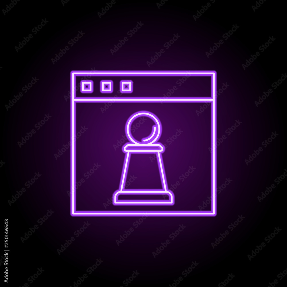 strategy website line icon. Elements of Seo & Web Optimization in neon style icons. Simple icon for websites, web design, mobile app, info graphics strategy website line icon. Elements of Seo & Web Optimization in neon style icons. Simple icon for websites, web design, mobile app, info graphics
