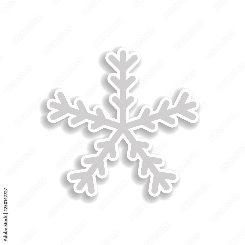 snowflake sticker icon. Elements of Chrismas in color icons. Simple icon for websites, web design, mobile app, info graphics snowflake sticker icon. Elements of Chrismas in color icons. Simple icon for websites, web design, mobile app, info graphics