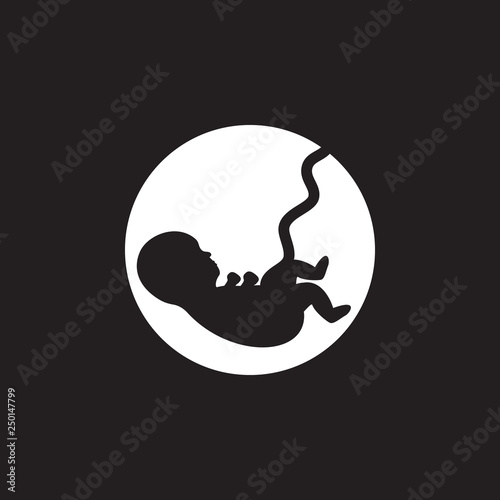 Fetus icon. Simple element illustration. Fetus symbol design from Pregnancy collection set. Can be used in web and mobile