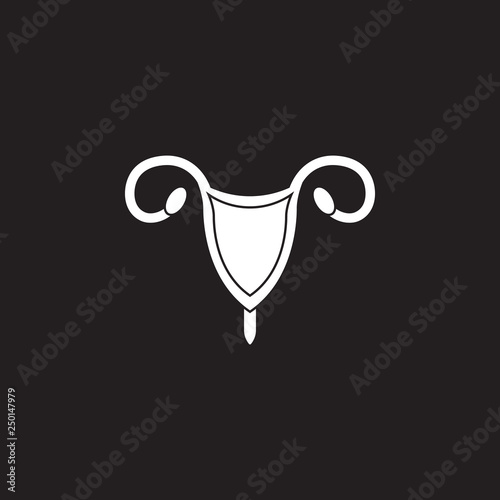 Uterus icon. Simple element illustration. Uterus symbol design from Pregnancy collection set. Can be used in web and mobile