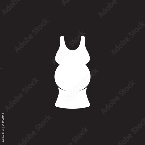 Dress pregnant icon. Simple element illustration. Dress pregnant symbol design from Pregnancy collection set. Can be used in web and mobile