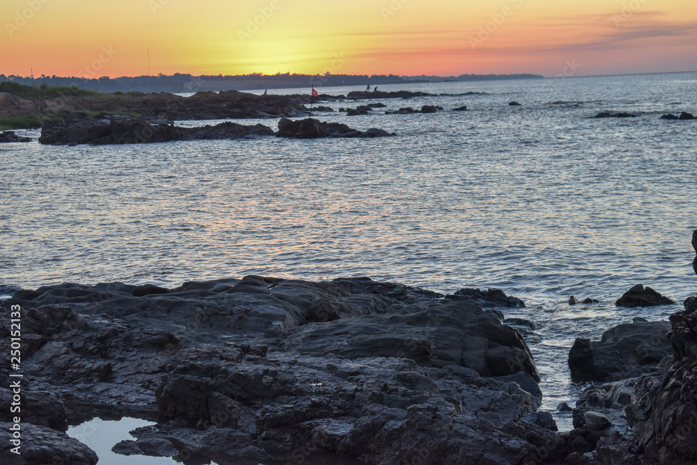 Obraz premium sunset at the beach