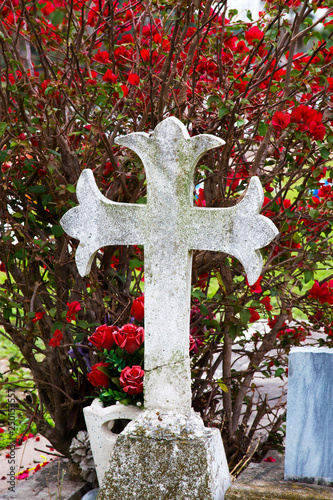 Grave Markers in the Cemetary