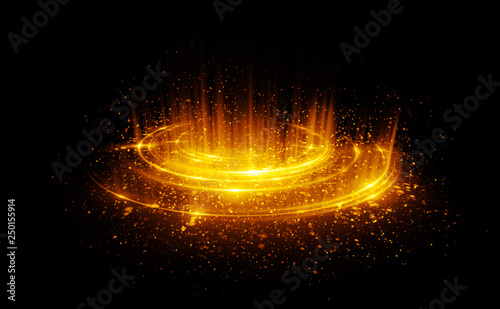 Abstract background. Motion swirl. Glowing circle. Bright spiral. Glow podium. Empty Scene. Space tunnel. Light ellipse. Glint galaxy. Oval stage. Led studio. Lens flare. Glare ring. Show disc.