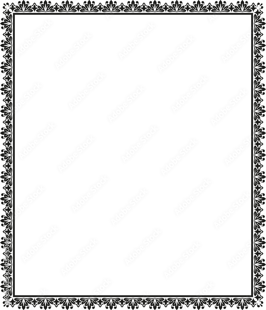 Decorative frame Elegant vector element for design in Eastern style, place for text. Floral black border. Lace illustration for invitations and greeting cards Decorative frame Elegant vector element for design in Eastern style, place for text. Floral black border. Lace illustration for invitations and greeting cards