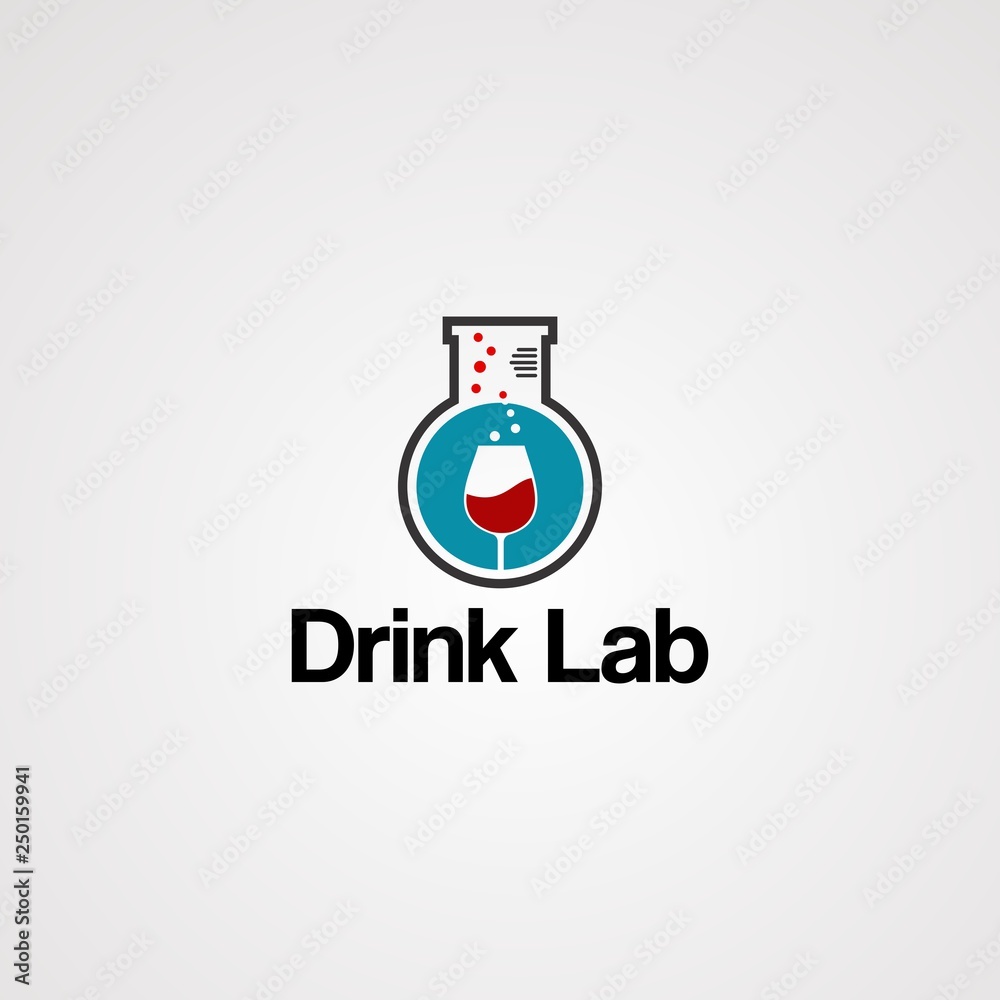 drink lab logo vector, icon, element, and template drink lab logo vector, icon, element, and template