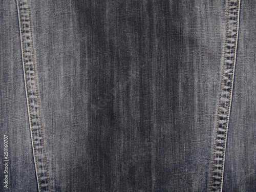 Black jeans texture closeup for background