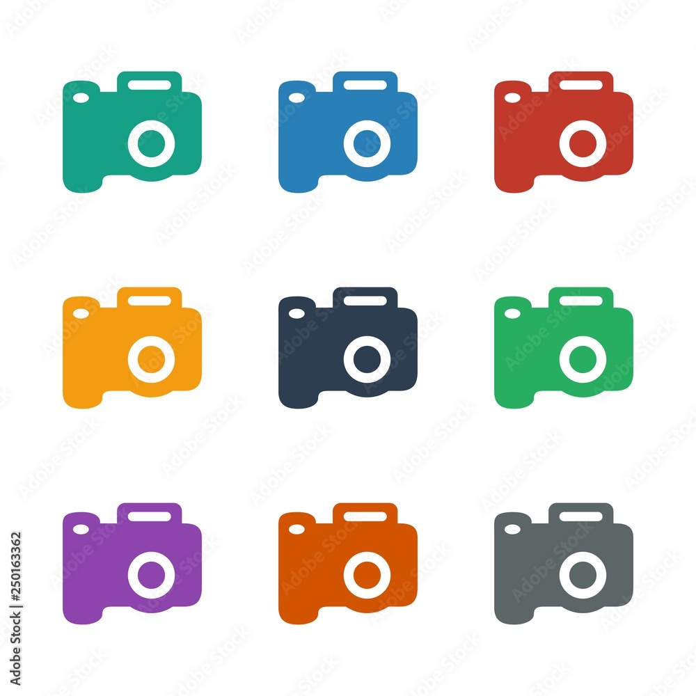 camera icon white background camera icon white background