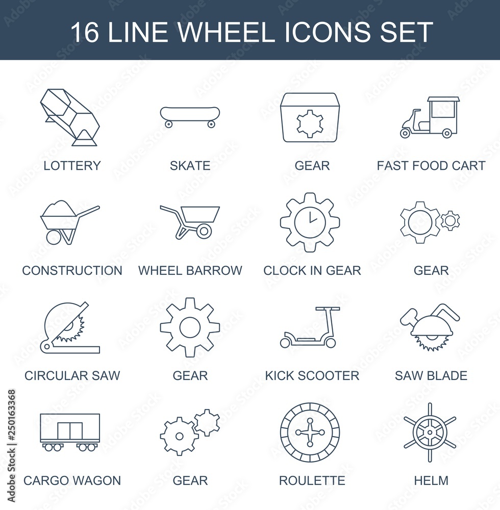 wheel icons wheel icons