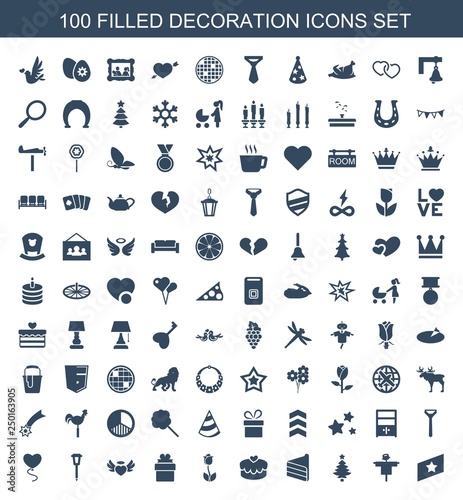 100 decoration icons