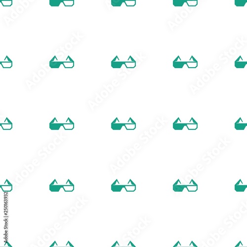 d glasses icon pattern seamless white background
