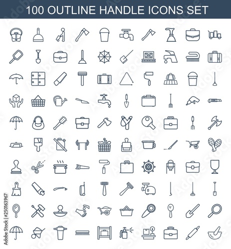 100 handle icons