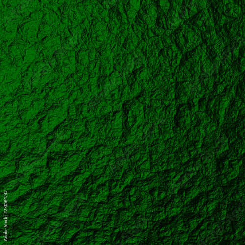 St. Patricks Day greeting card template. Concrete textured green background. 3D rendering