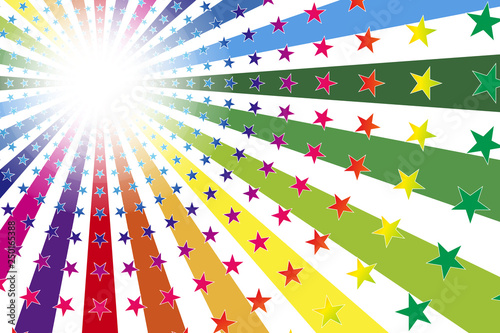 #Background #wallpaper #Vector #Illustration #design #free #free_size #charge_free #colorful #color rainbow,show business,entertainment,party,image  イメージ素材,カラフル,打上げ花火,スターマイン,キラキラ,光,希望,自由,明るい,天国,幸福,喜び