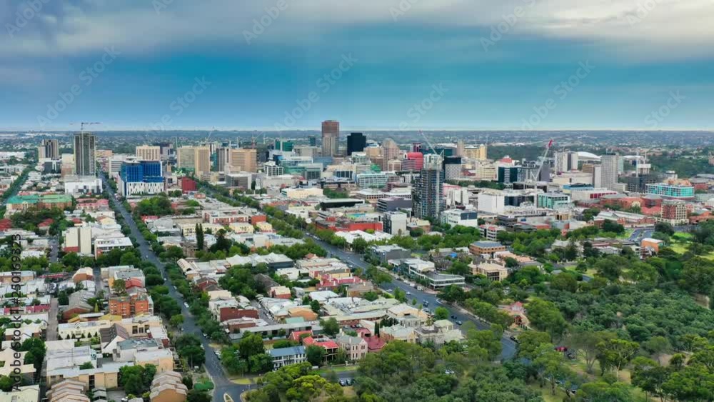 Aerial hyperlapse video of Adelaide in Australia Aerial hyperlapse video of Adelaide in Australia
