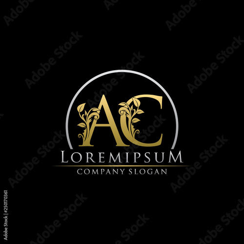 Luxury Gold AC Letter Logo