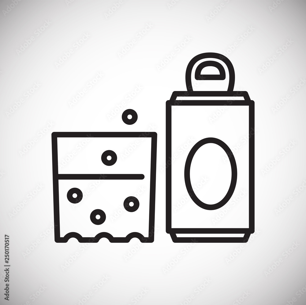 Fizzy drink icon on white background for graphic and web design, Modern simple vector sign. Internet concept. Trendy symbol for website design web button or mobile app Fizzy drink icon on white background for graphic and web design, Modern simple vector sign. Internet concept. Trendy symbol for website design web button or mobile app