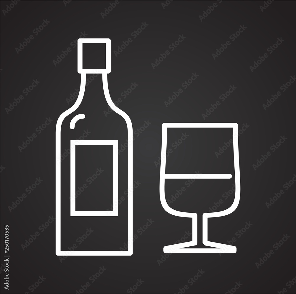 Fizzy drink icon on black background for graphic and web design, Modern simple vector sign. Internet concept. Trendy symbol for website design web button or mobile app Fizzy drink icon on black background for graphic and web design, Modern simple vector sign. Internet concept. Trendy symbol for website design web button or mobile app