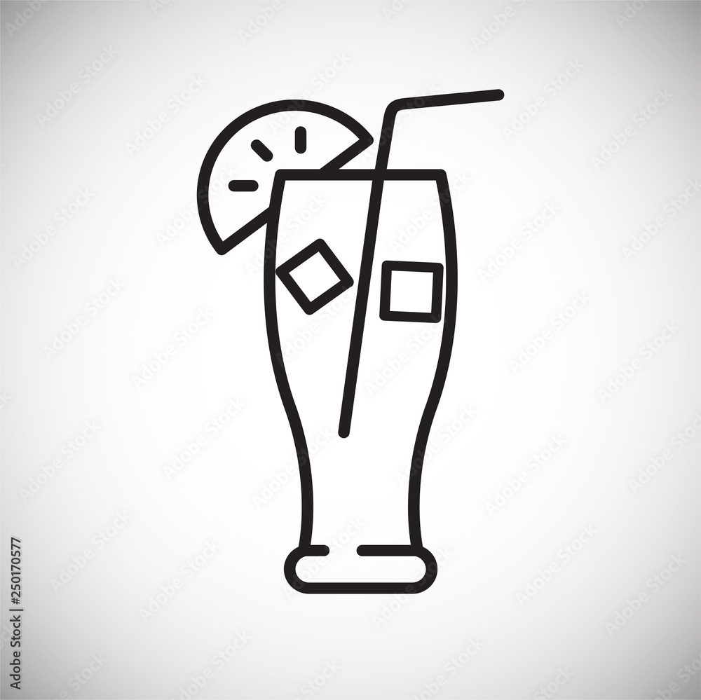 Fizzy drink icon on white background for graphic and web design, Modern simple vector sign. Internet concept. Trendy symbol for website design web button or mobile app Fizzy drink icon on white background for graphic and web design, Modern simple vector sign. Internet concept. Trendy symbol for website design web button or mobile app