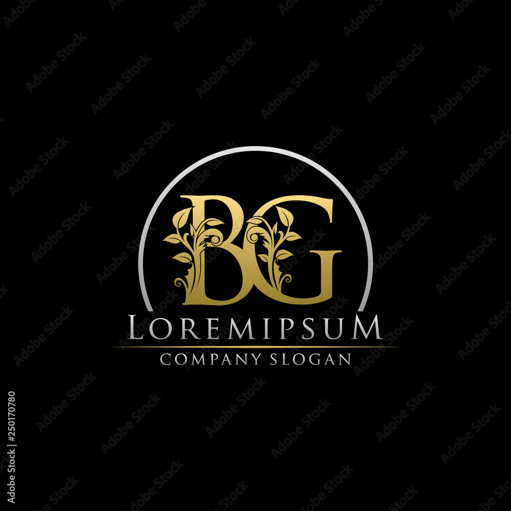 Luxury Gold BG Letter Logo Luxury Gold BG Letter Logo